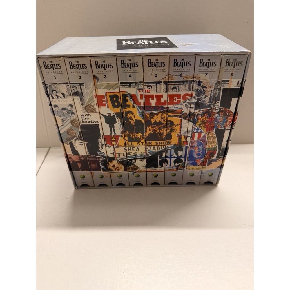 The Beatles Anthology VHS Box Set (1996, 8-Tape Complete Series Set)
